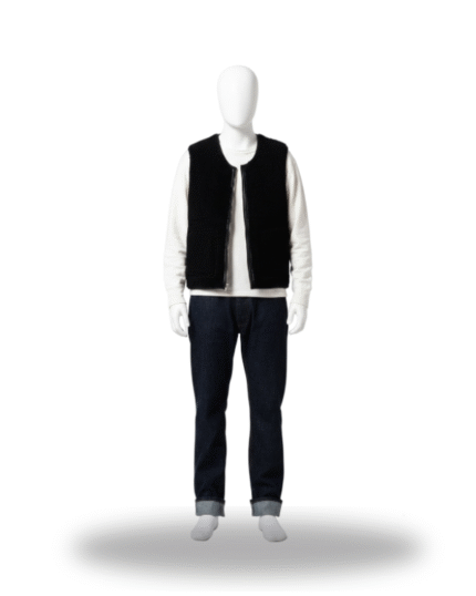 Aviator Vest Shearling Black